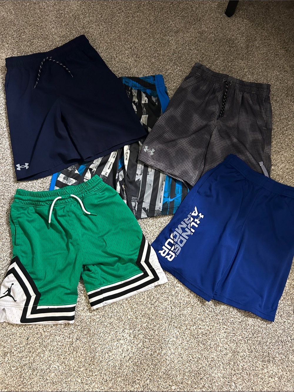 Under Armour, Nike, and Jordan Athletic Short Bundle